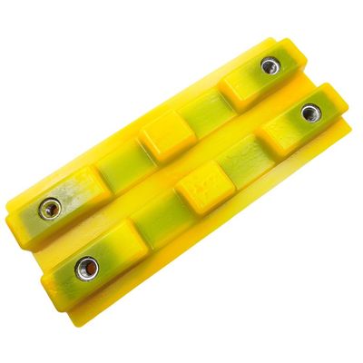 Πολυουρεθάνιο καουτσούκ οδικής κατασκευής 300*130-50P Τρεις πλευρές M12 Τρύπες βίδας (κεντρική απόσταση 228*57) 2411112