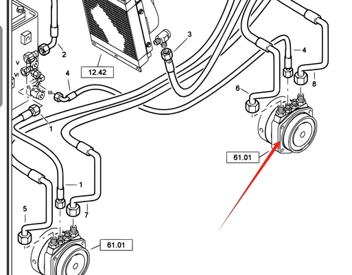 05819031 Μειωτήρας κινητήρα οδήγησης BW138AC Μειωτής οδήγησης για τροχαίο ρόλο BOMAG