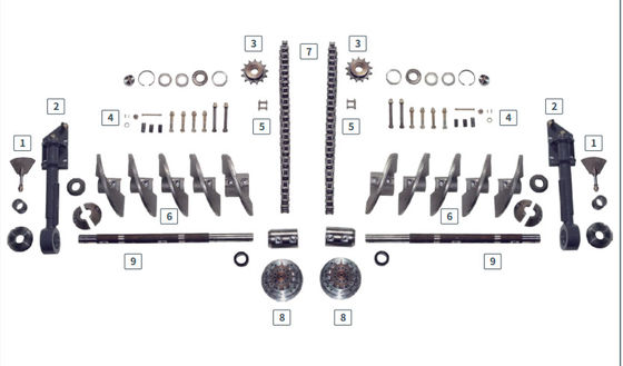 s1800-2 Paver ανοξείδωτου 2198422 άξονας τρυπανιών